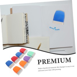 TEHAUX 8pcs Encouragement Stamp Set Book Stamp Teacher Must Haves Stampers for Sticker Stickers Teachers Motivation Stampers Abs