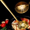 Ouliget Stainless Steel Strainer Ladle, 2 in 1 Soup Strainer
