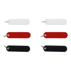 Faotup 6PCS Red+White+Black Cute SIM Card Removal Tool,Universal SIM Pin,SIM Card Pin Ejector Tool Keychain,SIM Needle(Red,White,Black Each Two)