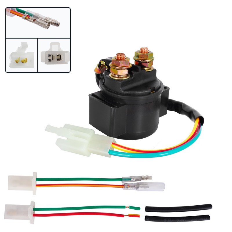 RUHUO Starter Solenoid Relay 12V GY6 4-Stroke Engine 50cc 70cc
