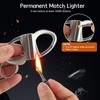 MOCCOOL Keychain Lighter, Permanent Metal Match Strike, Infinity Lighter Waterproof