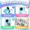 Kids Instant Print Camera Paper, Thermal Printing Paper Set for