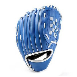 WEIYON Baseball Glove with Baseball Catcher's Mitt PU Leather Left Hand Gloves 10.5/11.5/12.5 for Kids Youth Adult [Right Hand Throw] (Blue, 12.5)