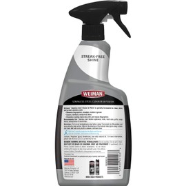 Weiman Stainless Steel Cleaner & Cooktop Heavy Duty Polish - Powerful Appliance Kitchen Cleaning Kit