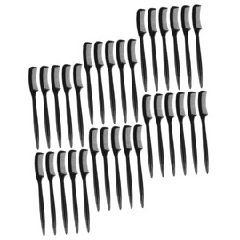 WOONEKY 28pcs Mini Portable Eyebrow Comb Mascara Tools for Eyelash Eyebrow Grooming Comb Brow Brush Comb Make up Kit Eyebrow Makeup Brush Cosmetic Brow Eyelash Brush Black Plastic