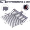 Lasnten 6 Pcs Manure Fork Head Bulk 18 Tines Pitch