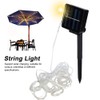 Outdoor Solar Power 120LED Chips Umbrella String Lights for Garden