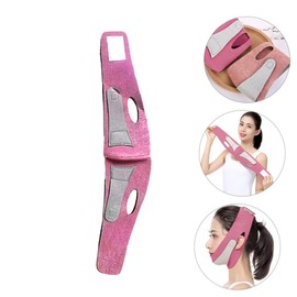 WOONEKY Shaped Lift Tape Firming Facial Belt for Double Chin Reduction Chin Strap Soft Material for Comfort for Home Use to Sculpt Facial Contours