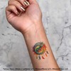 4 x 'Lizard Dreamcatcher' Temporary Tattoos - Water Resistant, Skin-Safe,