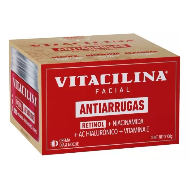 Vitacilina Cra Facial Antiarrugas 100gr Pack 3
