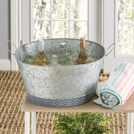 Old Dutch International Catalina Large Beverage Tub, Silver Blue (1600)