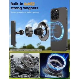 TOPGO Magnetic Golf Cart Phone Holder for Club Car/EZGO/Yamaha