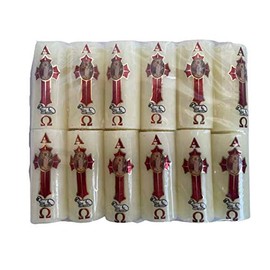 3" Mini Cirio Pascual Paschal Candle Easter (12 Pcs) # 19059