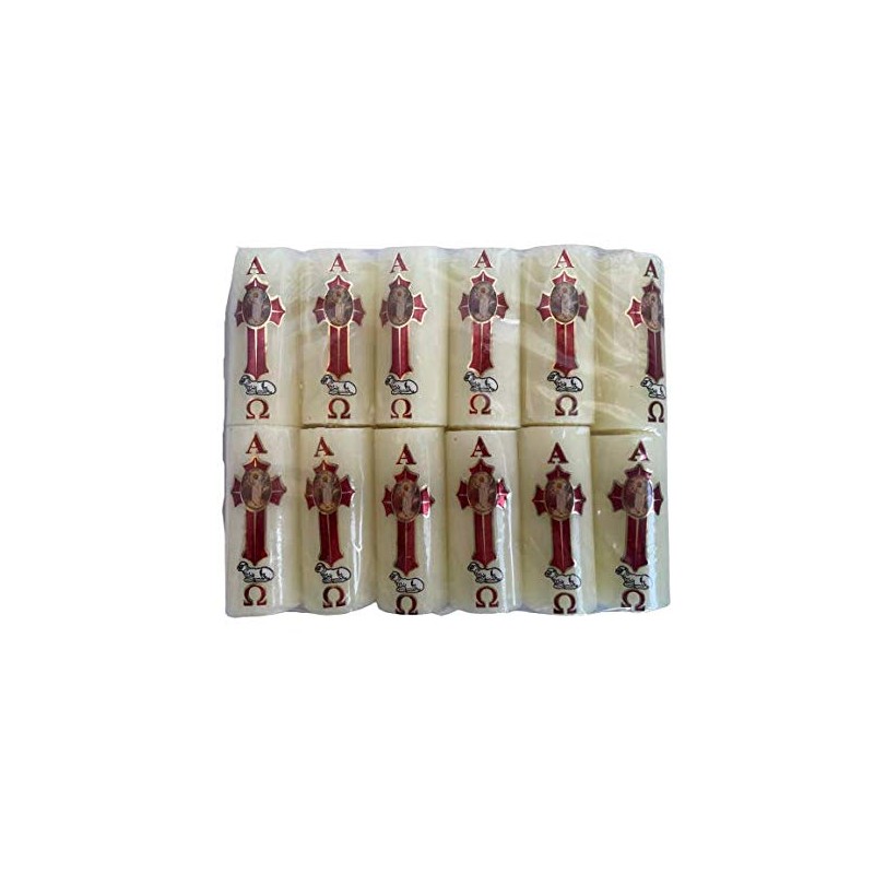 3" Mini Cirio Pascual Paschal Candle Easter (12 Pcs) #
