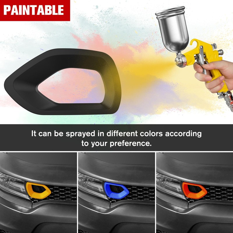 LitMiRaCle Front Bumper Grille Inserts Mesh Trim Bezel Decor for