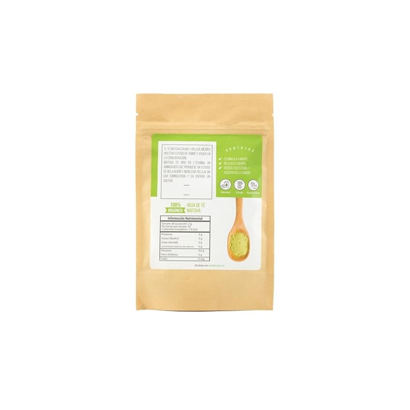 Optifoods Té Matcha Orgánico Japonés Certificado - 100g