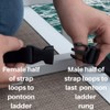 EZ-Xtend Pontoon Ladder Pull Up Strap Using Quick Release Buckle