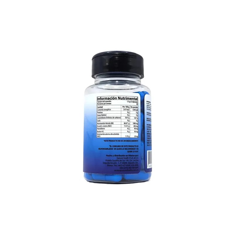 All Nature Nad Función Cognitiva Capsulas 750mg Sabor
