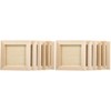 NUOBESTY Pack of 12 Unpainted Wood Picture Frames DIY Wooden
