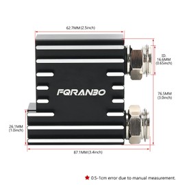 Transmission Cooler Thermostatic Bypass Valve Upgrade Fit for 2013 2014 2015 2016 2017 2018 Dodge 68RFE Ram 6.7L Cummins 2500 & 3500 Diesel (Black 2013-2018)