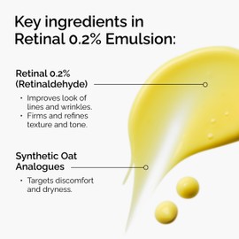 The Ordinary Retinal 0.2% Emulsion, High-Strength Retinoid Serum for Advanced Anti-Aging Support, 0.5 Fl Oz