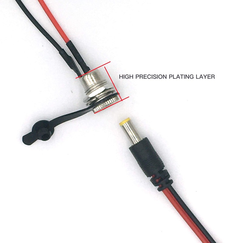 lkelyonewy Adaptador de conector hembra roscado de 5,5 x 2,1