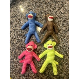 (Lot Of 4) Cozy Buddy Monkey Dog Toy