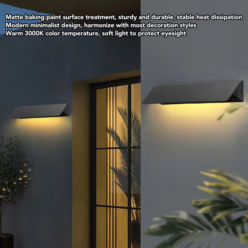 Black Indoor Wall Lights Warm Lighting 3000K Wall Mount Light