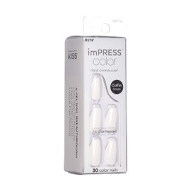 KISS imPRESS Colour Press-On False Nails - Frosting - 30 Nails