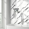 10pcsMarble Peel and Stick Waterproof Wall Panels,Backsplash Tile-23.6"x11.8"PVC Foam Wall