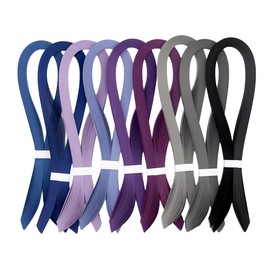 ODETOJOY Quilling Paper Strips 3mm Paper Quilling Set 120pcs Quilling Strips 1/8inch Single Color Star Origami Paper DIY Hand Crafts (Lavender)