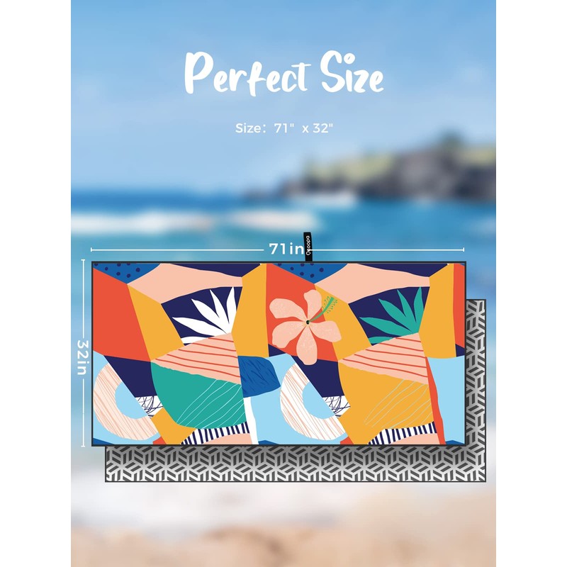 Ocoopa Diveblues Microfibre Beach Towel – Extra Large 178 x