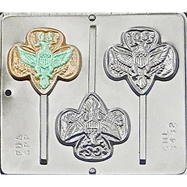 Girl Scout Lollipop Chocolate Candy Mold 3432