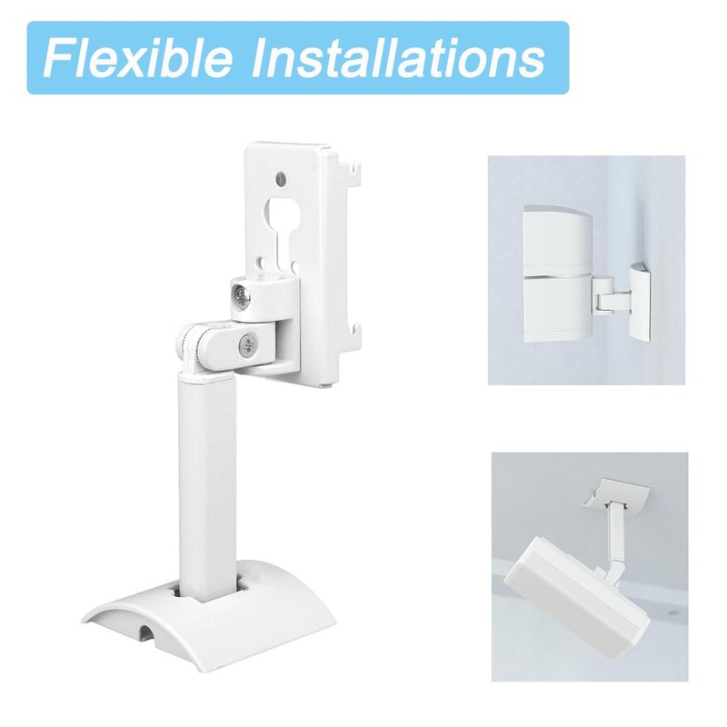 Speaker Wall Mount 2 Pack Adjustable Wall Mount Ceiling Mount