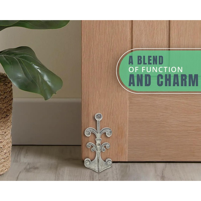 Comfify Fleur De Lis Cast Iron Door Stop – One