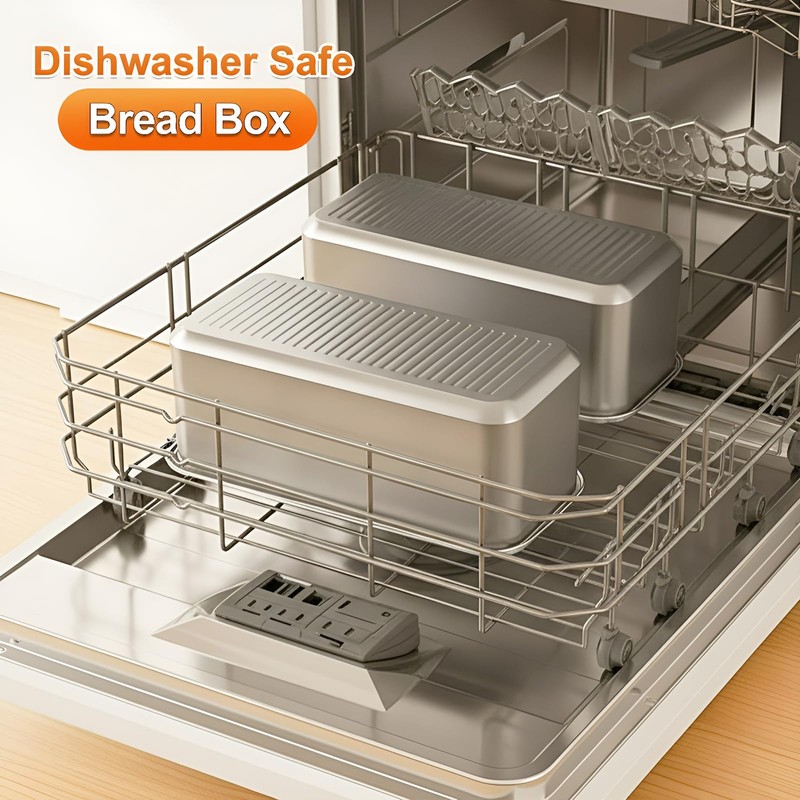 ANYPROLUS Bread Box Stainless Steel Bread Storage for Homemade Bread,