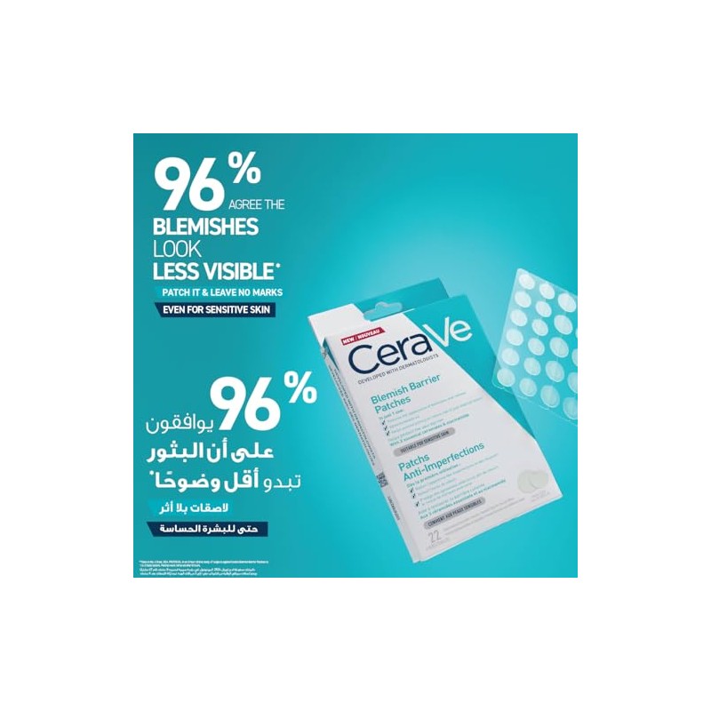 CeraVe Parches Anti Imperfecciones, Transparentes e Invisibles Sobre la Piel