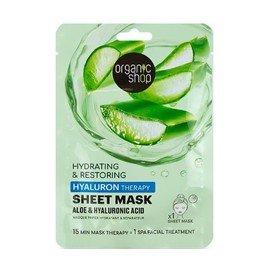Natura Siberica Organic Shop Hyaluron Therapy Sheet Mask Aloe & Hyaluronic Acid, 1pc