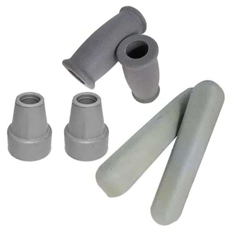 ZJchao Kit de Muletas para Ancianos de 6 Uds, Almohadillas