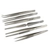 PARUU 6 Pc Tweezers Set Hobby Craft Jewelry Watch Repair