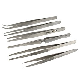 PARUU 6 Pc Tweezers Set Hobby Craft Jewelry Watch Repair Beading ST94