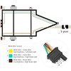 VINAUO 35FT Trailer Wiring Harness Kit, 4 Wire, Color Coded