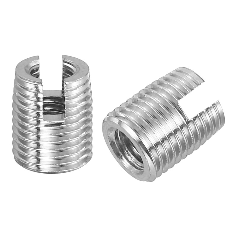 uxcell Self Tapping Threaded Inserts, 15pcs Inner M3-0.5 Outer M5x6