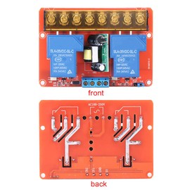 KIMISS 30A 2-Channel Relay Module AC100V-250V High Power Switch for DC5V High Low Level Trigger Control Relay