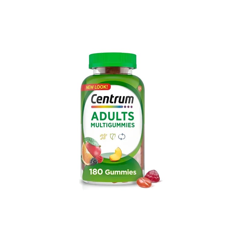 Multivitaminico Centrum Adultos Vitaminas 180 Gomitas Furtas Sabor Frutas