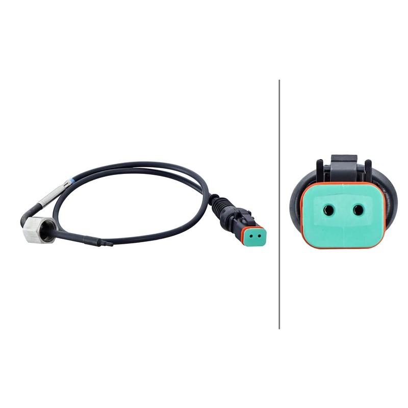 HELLA 6PT 358 181-931 Exhaust Gas Temperature Sensor - 2-Pin