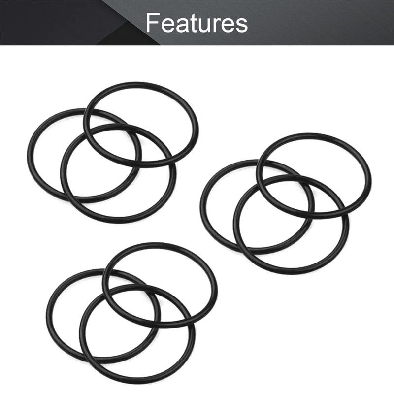 Othmro 10pcs Nitrile Rubber O-Rings, 38mm OD 33mm ID 2.5mm