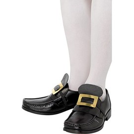 Smiffys Tales of Olde England Shoe Buckle Gold Metal Shoe size