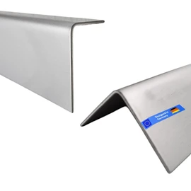 Stainless Steel Angle Blank Edge Protection Profile Angle Profile Corner Protection Edge Plate Side 60 x 60 mm Length: 1000 mm Corner Angle Metal Angle Iron Corner Protection Profile Angle Plate Angle