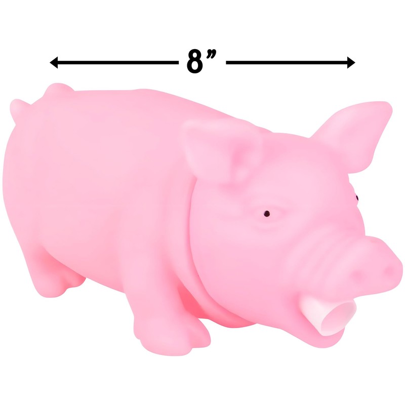 Rhode Island Novelty 8" Pink Snorting Pig